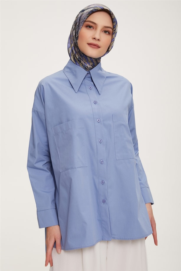 Armine Tunik 22YD7520 İndigo