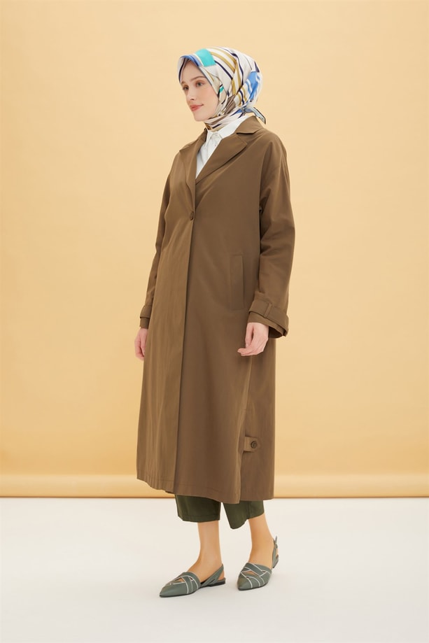 Oversize Uzun Trenchcoot 22Y7607 Haki