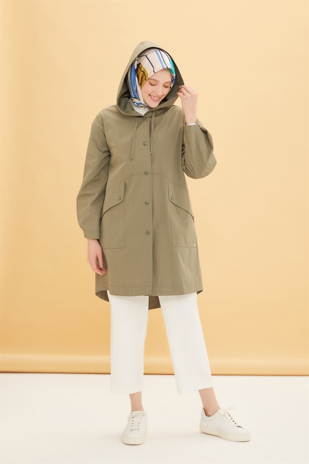Armine Su İtici Kısa Parka 22Y7608 Haki
