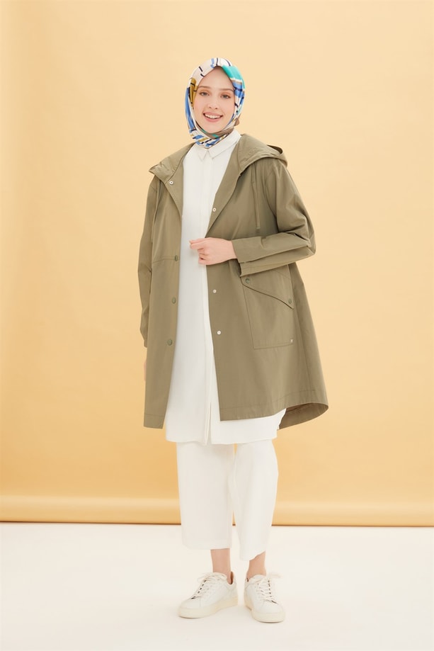 Armine Su İtici Kısa Parka 22Y7608 Haki