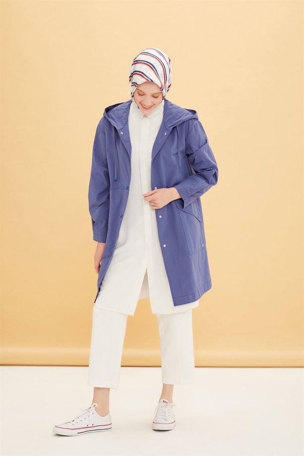 Armine Su İtici Kısa Parka 22Y7608 İndigo
