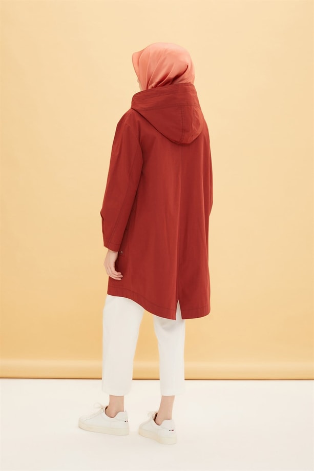 Armine Su İtici Kısa Parka 22Y7608 Kiremit