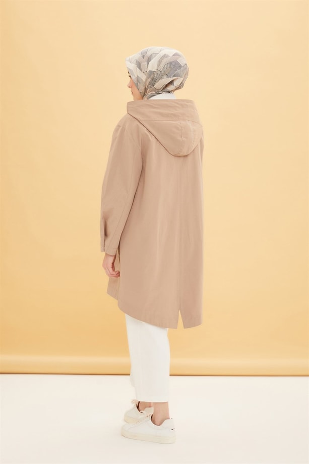 Armine Su İtici Kısa Parka 22Y7608 Taş