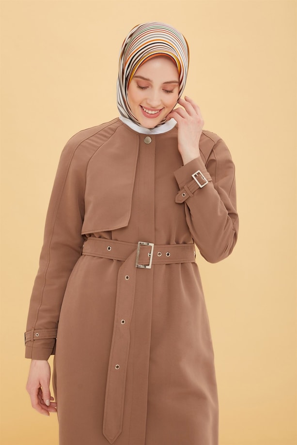 Armine Su İticili Kuşaklı Kap 22Y7613 Vizon