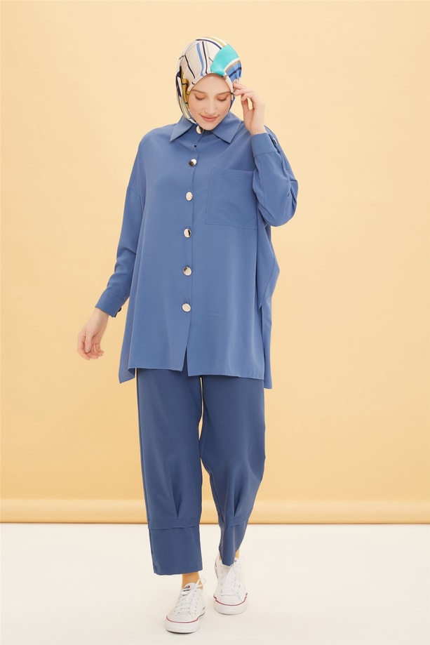Armine Tunik 22YD8300 İndigo