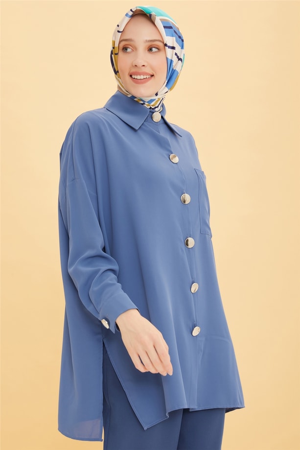 Armine Tunik 22YD8300 İndigo