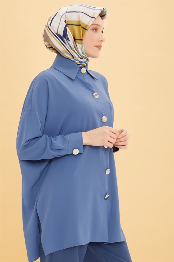 Armine Tunik 22YD8300 İndigo
