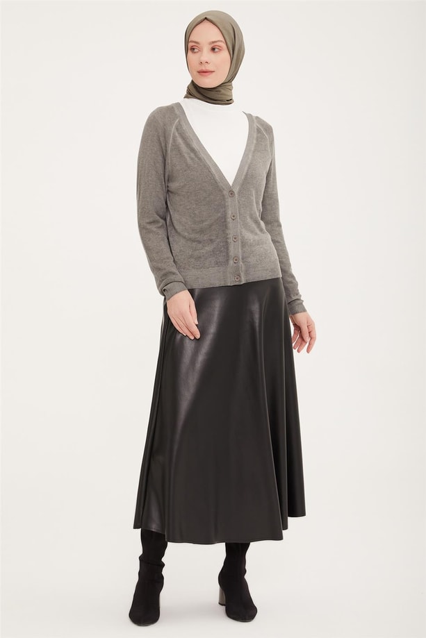 Armine Hırka 22YD8434 Gri