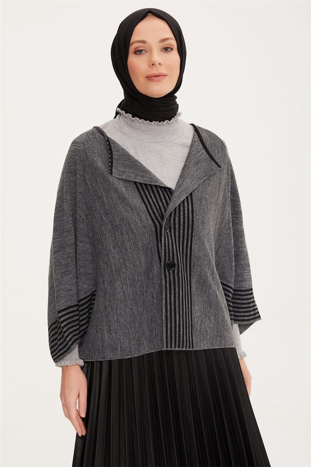 Armine Hırka 22YD8475 Gri