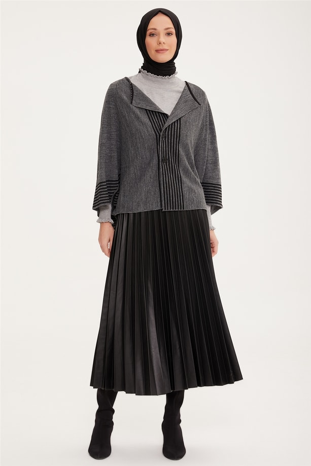 Armine Hırka 22YD8475 Gri