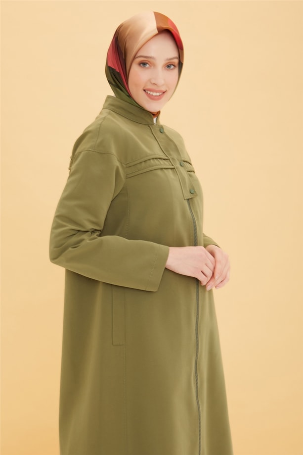 Armine Fitilli Pardesü 22Y8917 Haki