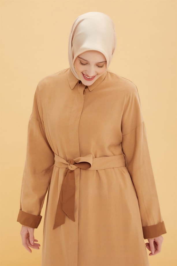 Armine Şerti Detaylı Pardesü 22Y8921 Camel