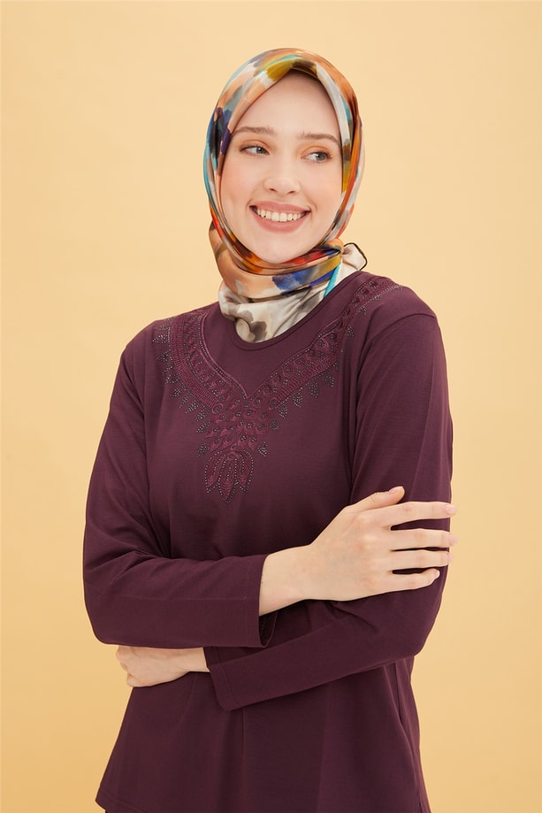 Armine Penye 22YD9006 Mürdüm