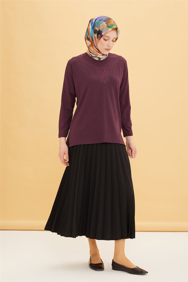Armine Penye 22YD9006 Mürdüm