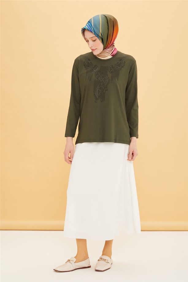 Armine Penye 22YD9007 Haki