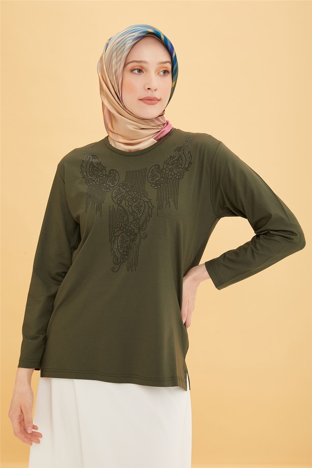 Armine Penye 22YD9007 Haki