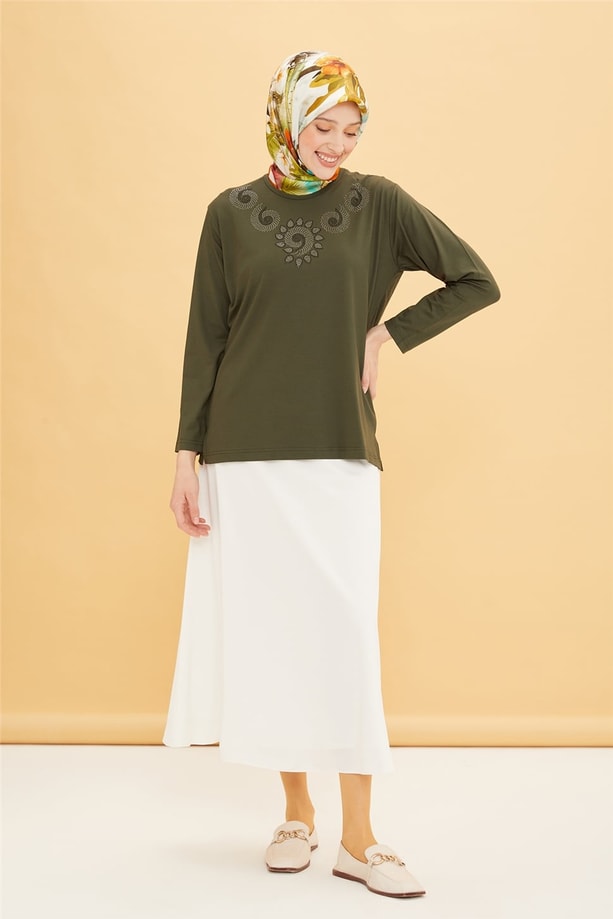Armine Penye 22YD9008 Haki