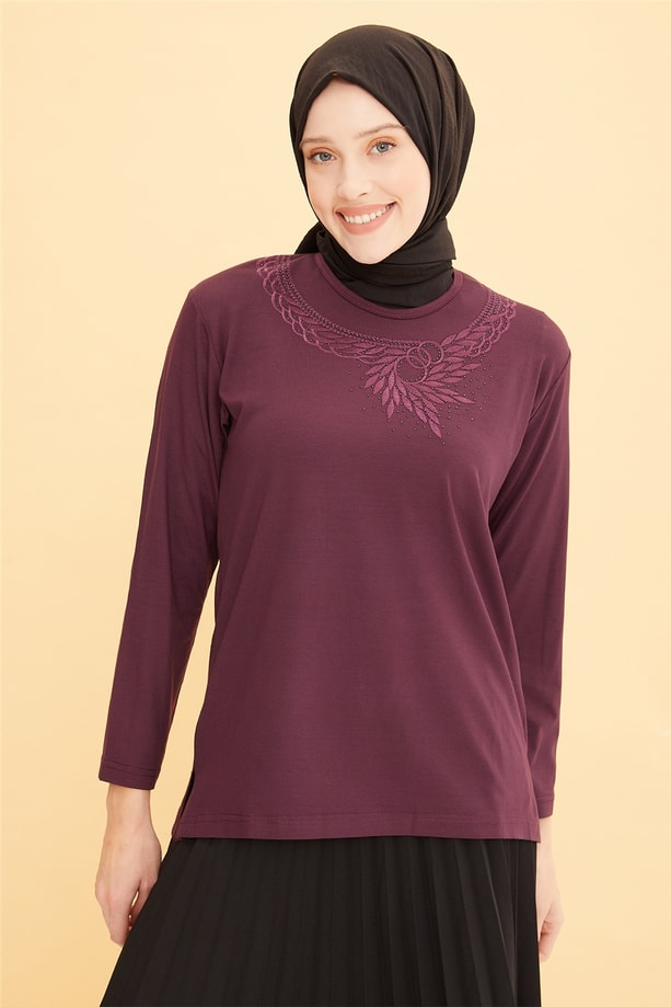 Armine Penye 22YD9012 Mürdüm