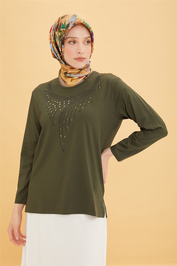 Armine Penye 22YD9013 Haki