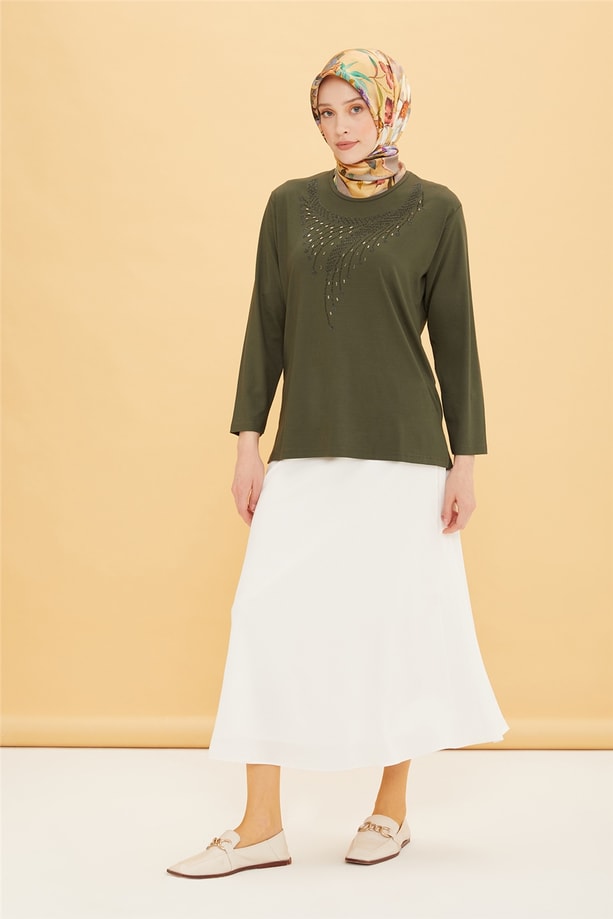 Armine Penye 22YD9013 Haki