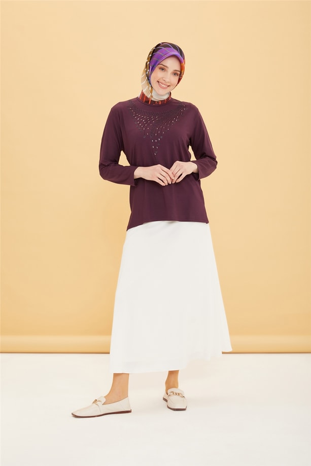 Armine Penye 22YD9013 Mürdüm