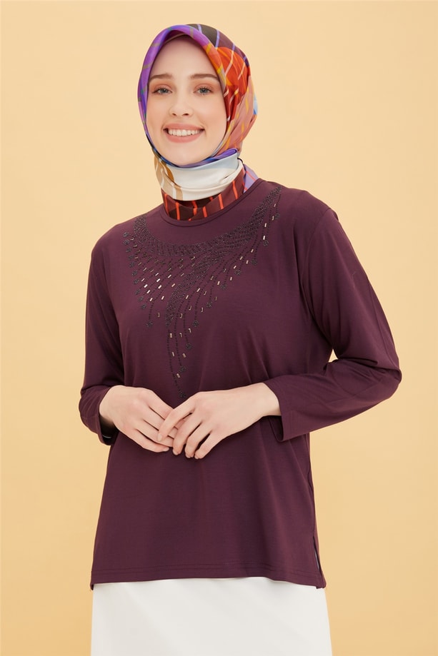 Armine Penye 22YD9013 Mürdüm
