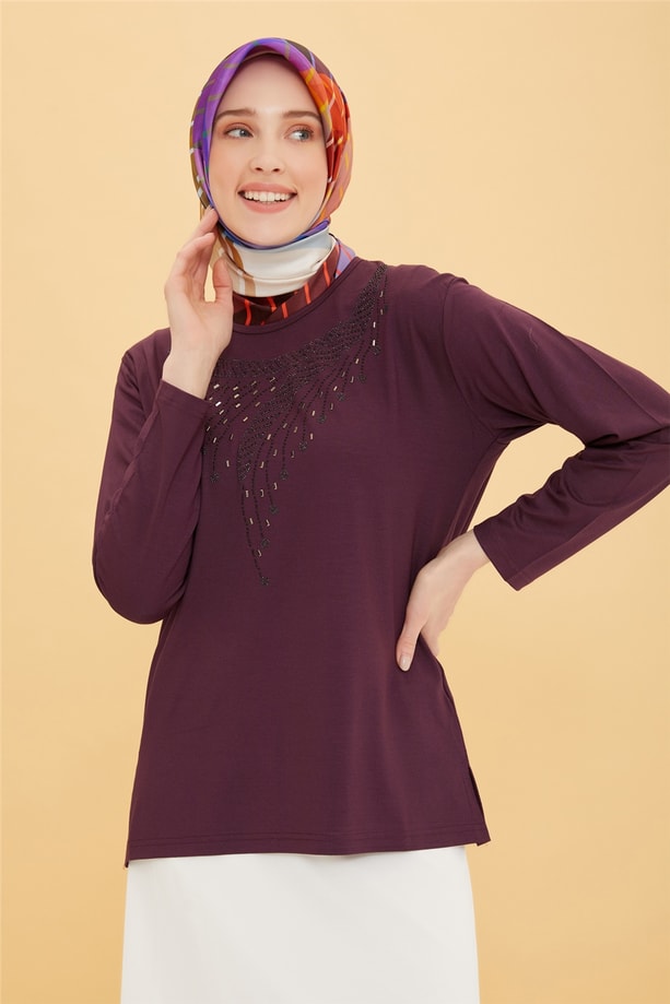Armine Penye 22YD9013 Mürdüm