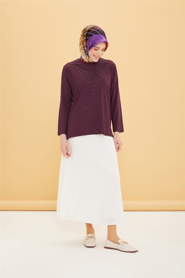 Armine Penye 22YD9013 Mürdüm