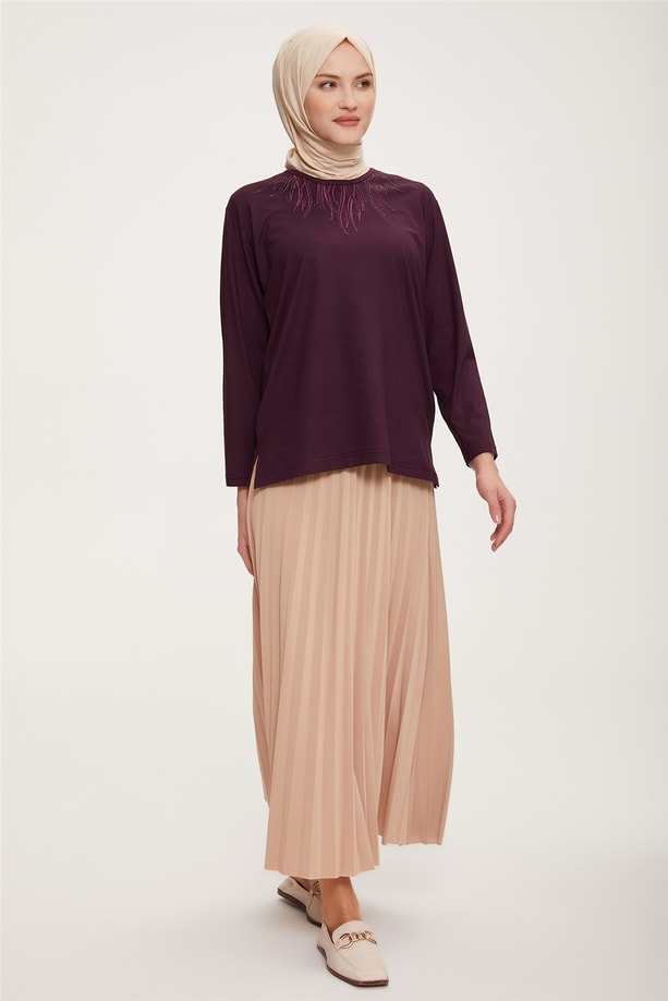 Armine Penye 22YD9015 Mürdüm