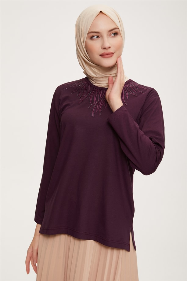 Armine Penye 22YD9015 Mürdüm