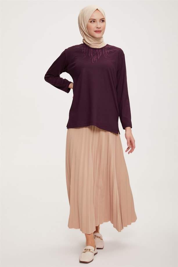 Armine Penye 22YD9015 Mürdüm