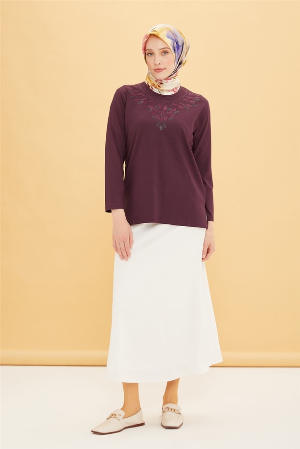 Armine Penye 22YD9016 Mürdüm