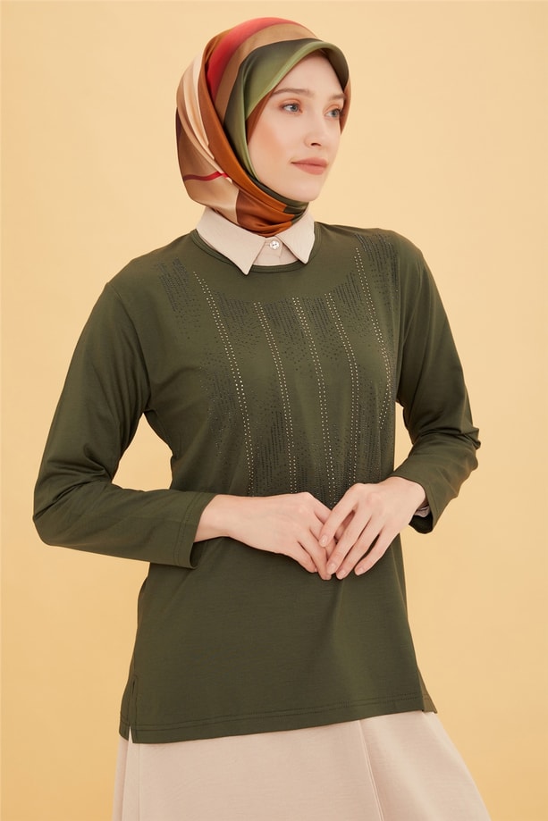 Armine Penye 22YD9017 Haki
