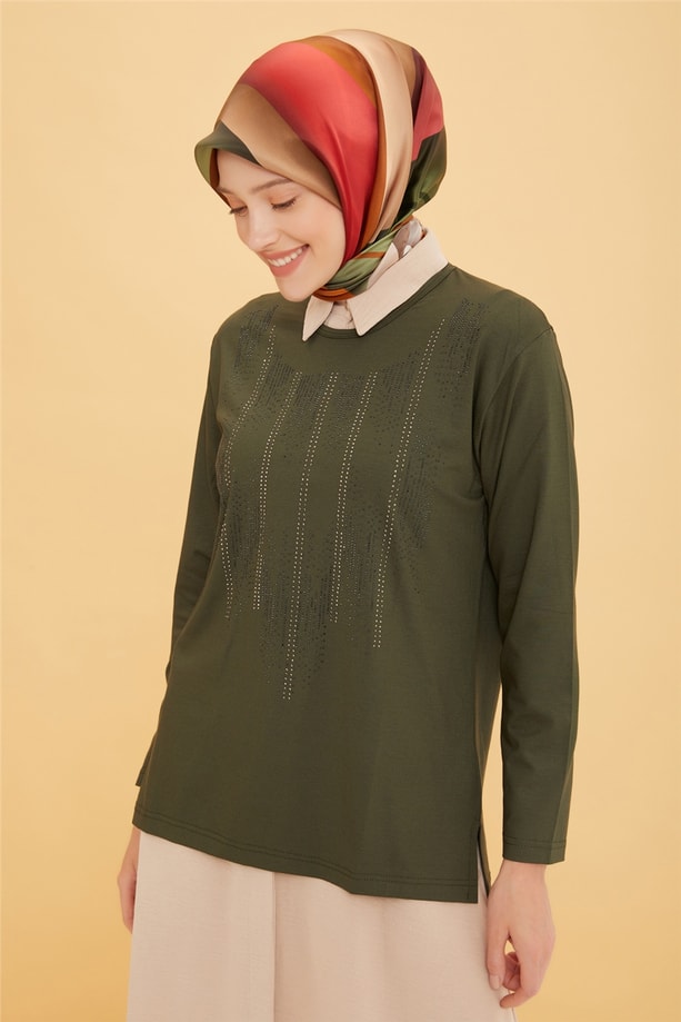 Armine Penye 22YD9017 Haki