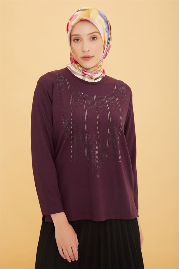 Armine Penye 22YD9017 Mürdüm