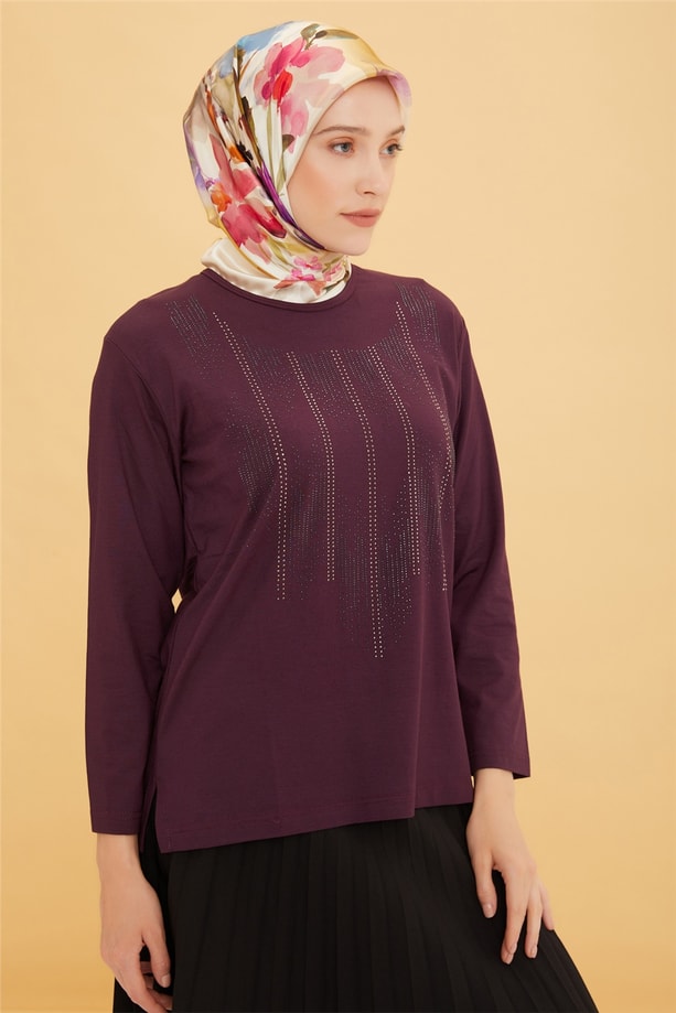 Armine Penye 22YD9017 Mürdüm