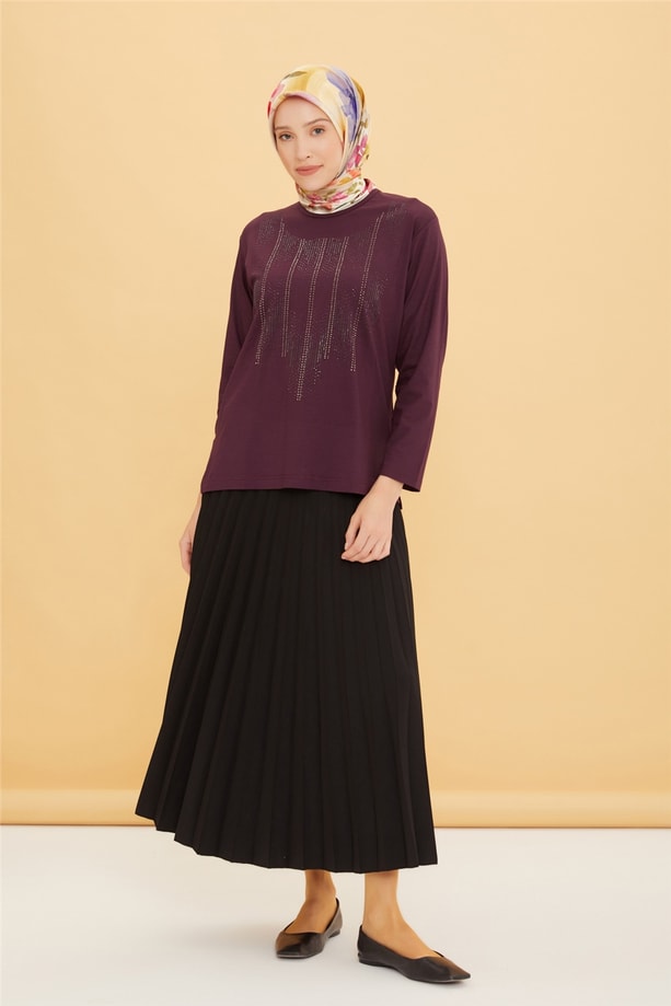 Armine Penye 22YD9017 Mürdüm