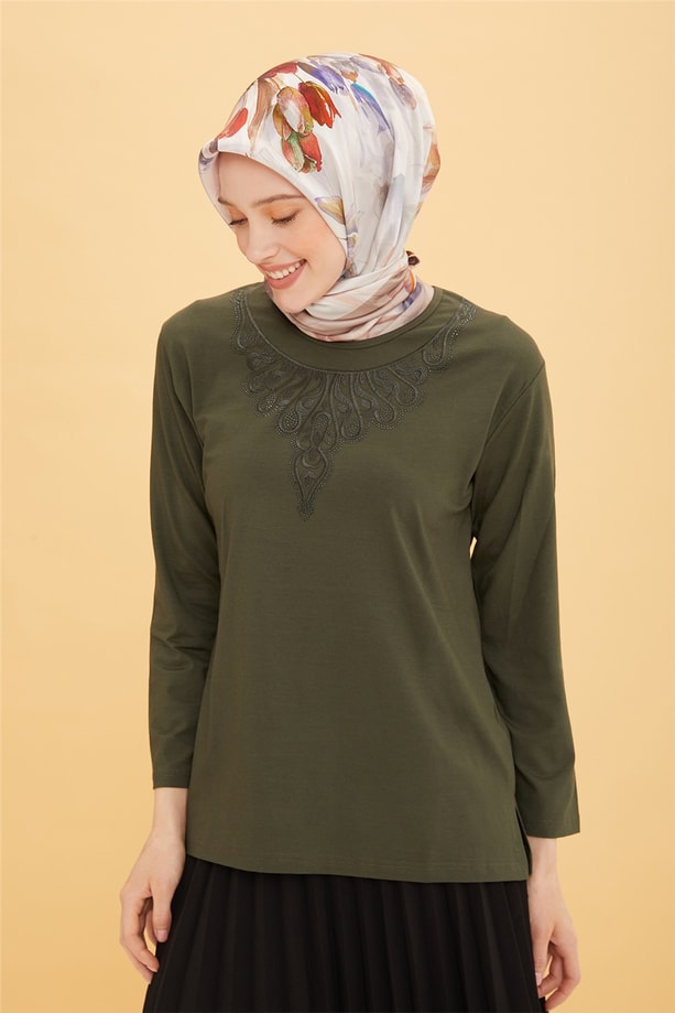 Armine Penye 22YD9018 Haki