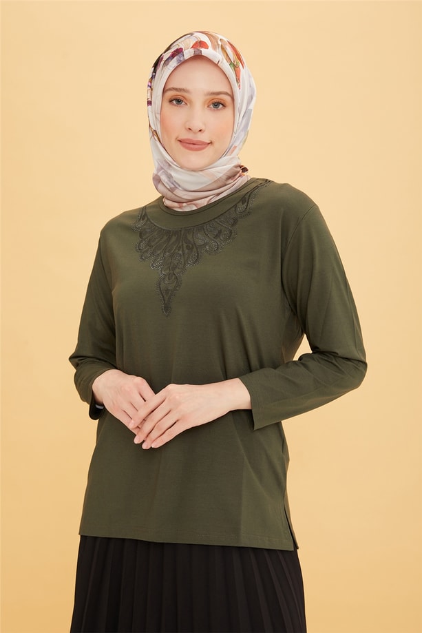 Armine Penye 22YD9018 Haki