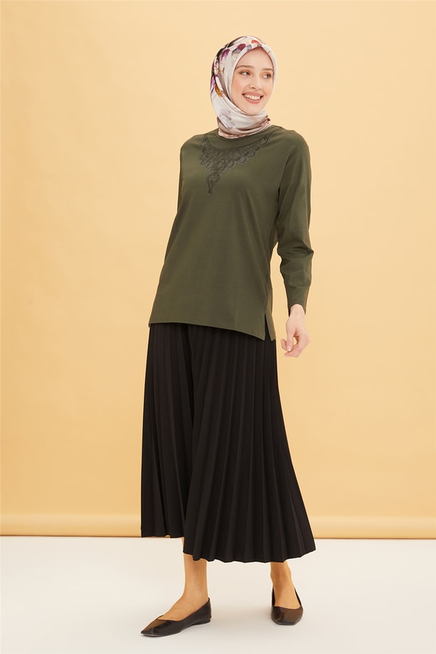 Armine Penye 22YD9018 Haki