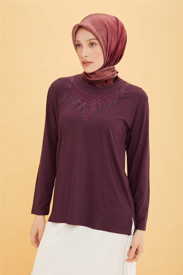 Armine Penye 22YD9018 Mürdüm