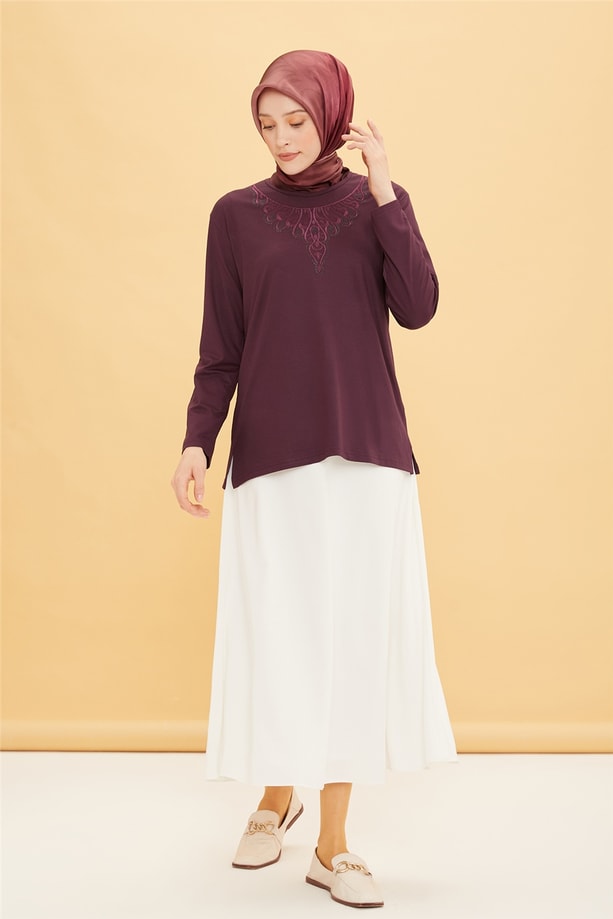 Armine Penye 22YD9018 Mürdüm