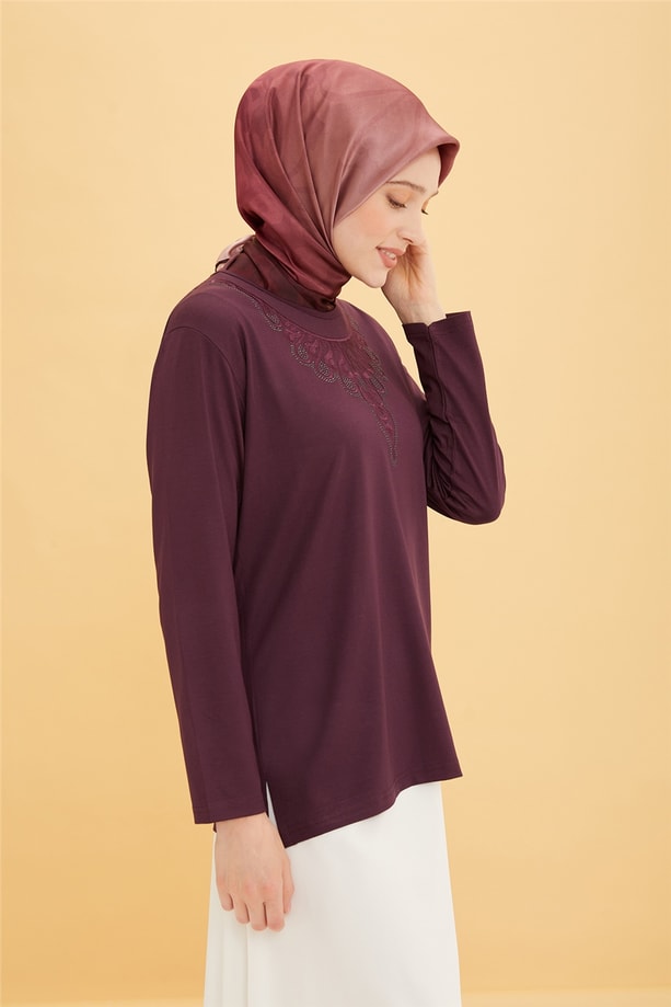 Armine Penye 22YD9018 Mürdüm