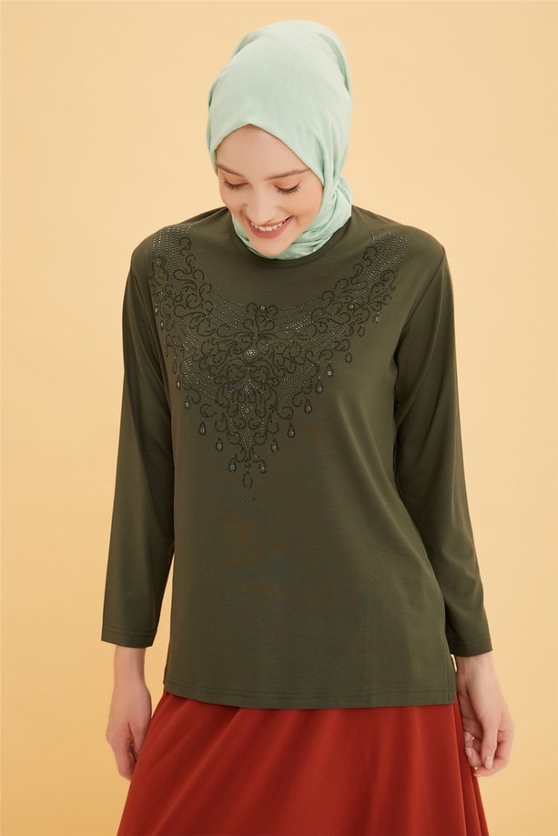 Armine Penye 22YD9019 Haki