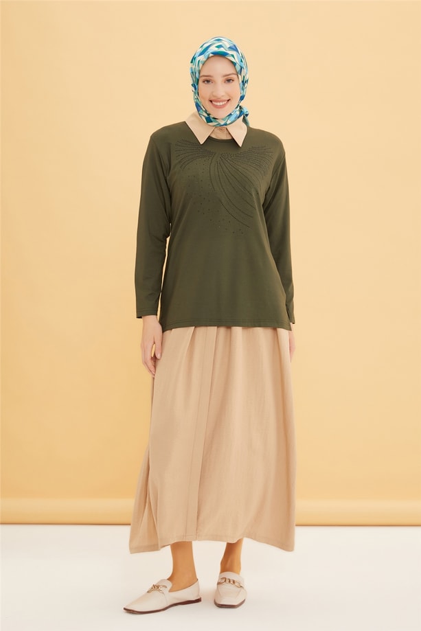 Armine Penye 22YD9020 Haki