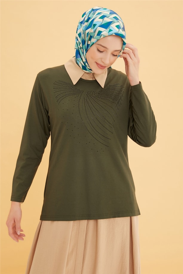 Armine Penye 22YD9020 Haki