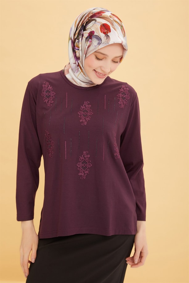 Armine Penye 22YD9024 Mürdüm