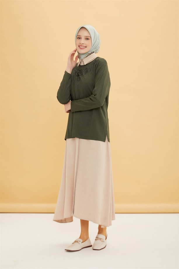 Armine Penye 22YD9026 Haki