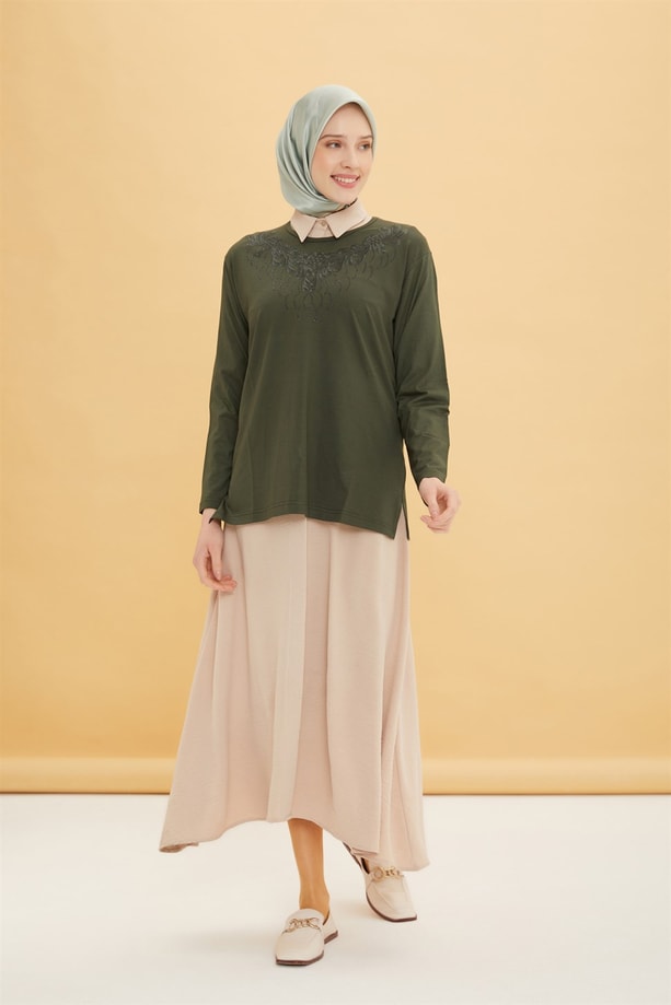 Armine Penye 22YD9026 Haki