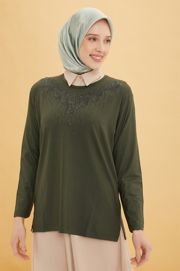 Armine Penye 22YD9026 Haki